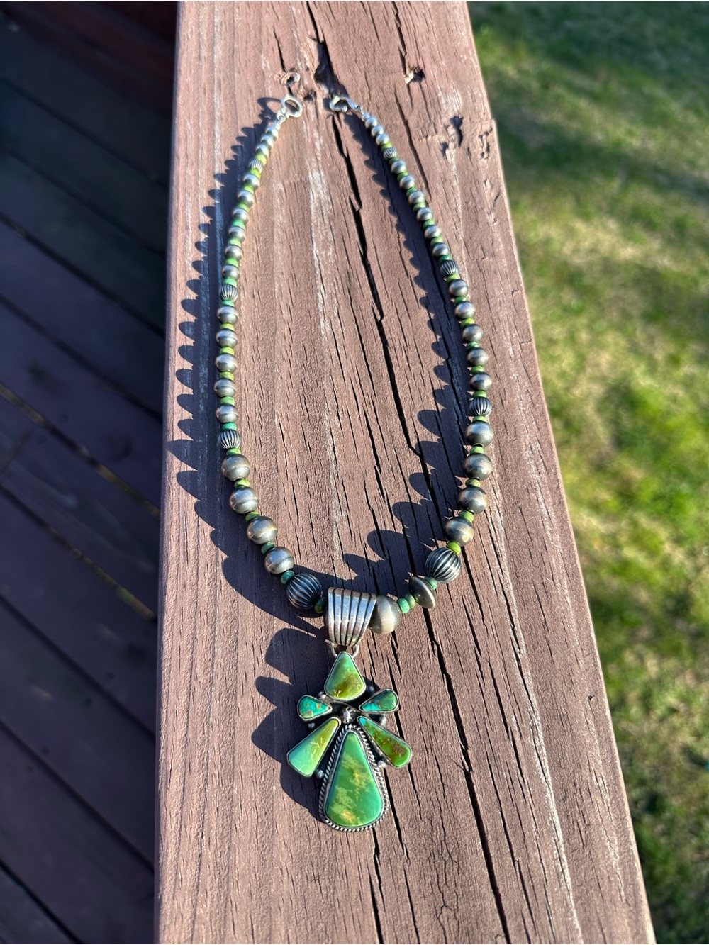 LaRose Ganadonegro Royston Turquoise Necklace - Picture 4 of 10